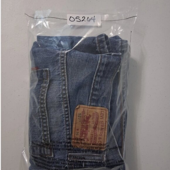 Levi's 527 Low Rise Bootcut Jeans Men's Size 36x34 Blue Denim Relaxed Fit - Picture 12 of 12